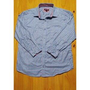 Johnston & Murphy Button Up Shirt Mens Large Multicolor XC4 Extreme Comfort